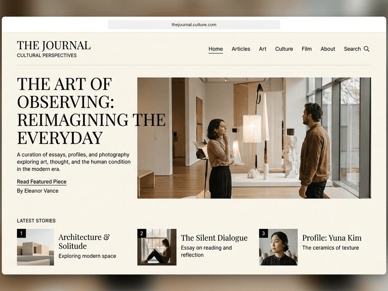 The Journal website screenshot